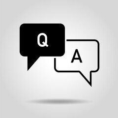 Fototapeta premium 質問と回答のアイコン 質疑応答