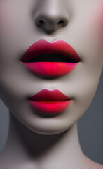 Lips Women created with Generative AI technology 