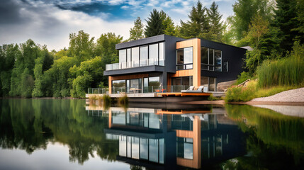 Obraz premium a summer luxury resort where sun-kissed beaches, crystal-clear waters, and indulgent amenities await