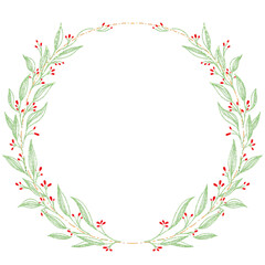 glitter Christmas wreath 