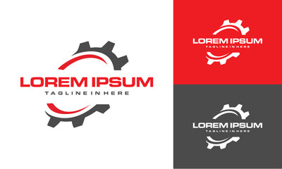 vehicle repair logo icon set
