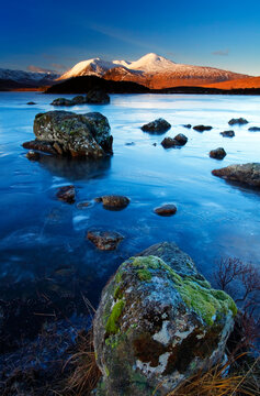Loch Nah Achlaise, Rannoch Moor, Highlands, Scotland