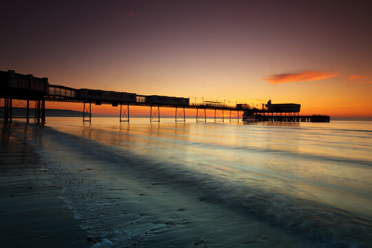 Sandown Pier at sunrise, Isle of Wight