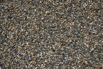 The texture of gravel. Fine gravel texture