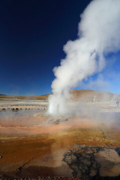 El Tatio Geyser Field, Atacama Desert Plateau, Chile