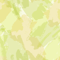 Abstract watercolor seamless pattern in fresh green colors