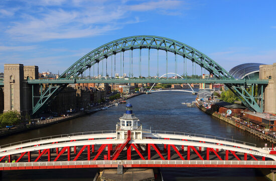 Tyne Bridge and Swing Bridge, Newcastle-upon-Tyne, Tyne and Wear