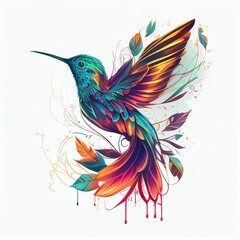 Obraz premium flying bird caliber Generative AI