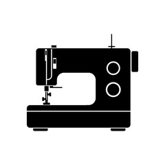 Sewing machine vector icon on white background