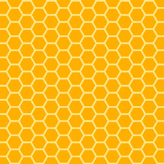 Honeycomb orange background. Vector illustration.