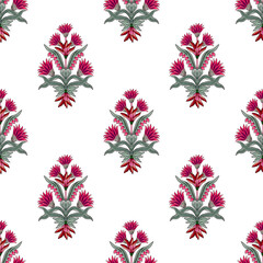 Digital Textile Design and Beautiful ethnic and Mughal art Pattern and motif, digital print 