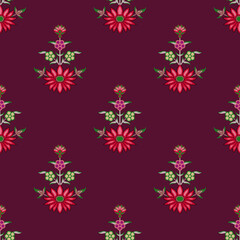 Digital Textile Design and Beautiful ethnic and Mughal art Pattern and motif, digital print 