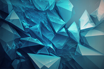 Geometric blue ice texture