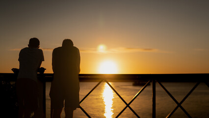 sunset at jacare beach in joao Pessoa - brazil (por do sol na praia do jacare em joão pessoa -...