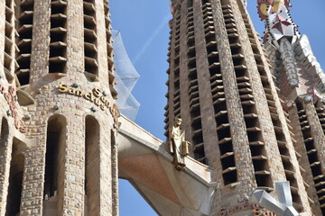 Fototapeta na wymiar Sagrada Familia Barcelona Hiszpania 