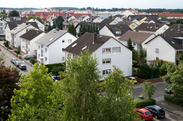 Aerial view of the city of Nurnberg, Germany.