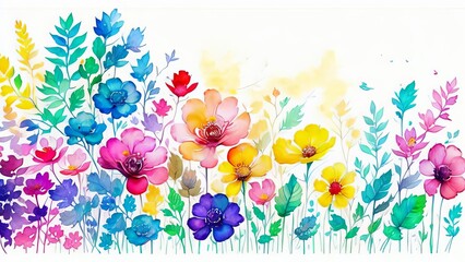 Obraz na płótnie Canvas Natural Flower Symphonies in Color. Generative AI.