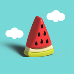 watermelon vector illustration