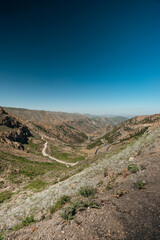 road in the mountains of Iraq 