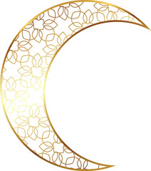 Arabic elements, lamp, month and star, vector