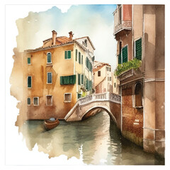 Fototapeta na wymiar Venice Grand Canal in Italy vector illustration eps 10. Good for poster, gift, package, cover, books, notebooks, billboard, print, boxing, T-shirt design