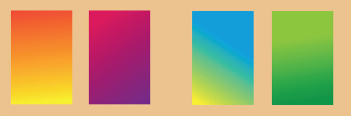 Set of colorful gradient backgrounds. You can use it social media posts, posters, covers, advertise projects.
