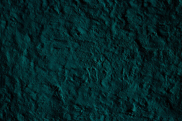 Teal colored abstract wall background with textures of different shades of teal