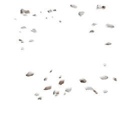 Stone shards splash PNG transparent