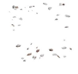 Tapeten Stone shards splash PNG transparent © pornchai