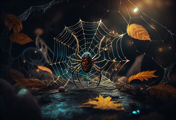 spider and web. Generative AI