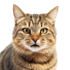 Obraz premium portrait of a cat isolated on white background