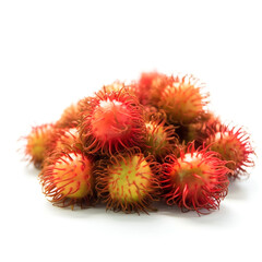 rambutan isolated on white background