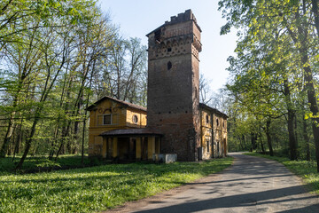 Monza Italy - old mill called "Mulino del Cantone" in Monza park