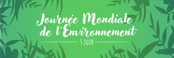 Journée mondiale de l'environnement 5 juin 