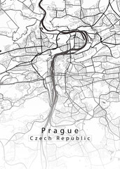 Prague Czech Republic City Map