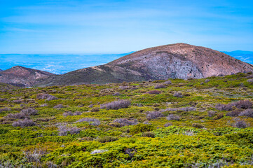 Landscape of the Sierra Nevada mountain range, Spain.