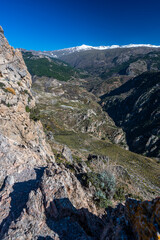Fototapeta premium Landscape of the Sierra Nevada mountain range, Spain.