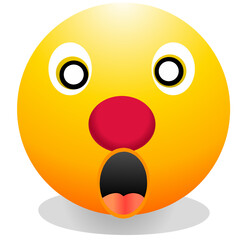 shocked face emoticon