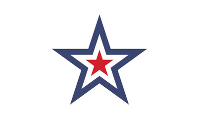 Star logo graphic design template vector image