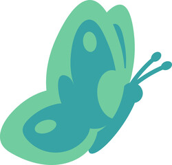 Cute Turquoise Butterfly