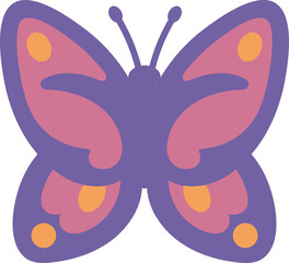 Cute Pink Purple Butterfly