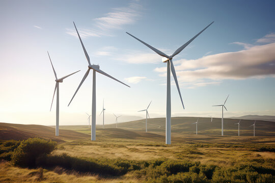 sustainable wind turbine farm