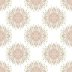 Seamless vector pattern with abstract ornamental elements. Graphic background for surface design.