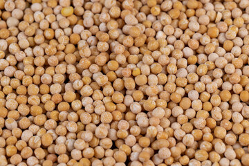 Round yellow peas for cooking porridge
