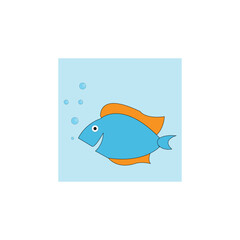 Free vector fish logo icon