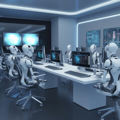 AI Robots at Work in the Office｜Generative AI