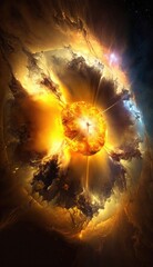 Supernova Explosion: A Spectacular Display of Vibrant Colors and Massive Energy Release