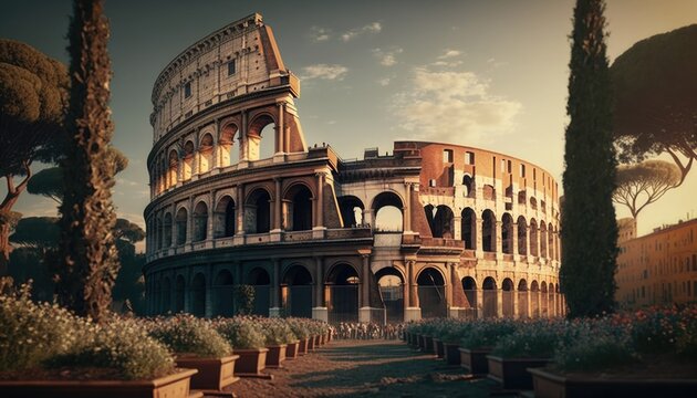 The Majestic Colosseum of Rome: A Cinematic and Unreal Energy Captured in a Stunning Image