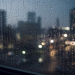 rain drops on window
