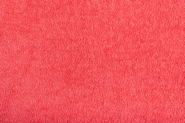 Pink terry cloth texture background.